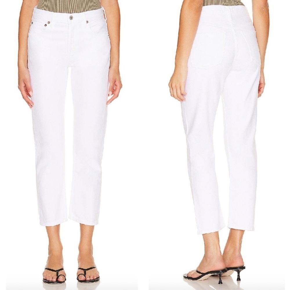 AGOLDE Parker Low Slung Vintage Straight White Jeans Classic Straight Sz 28